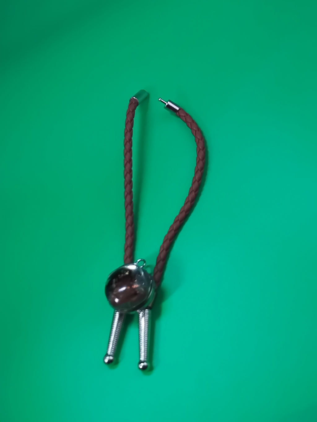 Magnetic Pet Bolo | Modern Western Bolo Tie for Pets | Dichroic Tan Faux Leather Bolo -  Neck Size Up (S)