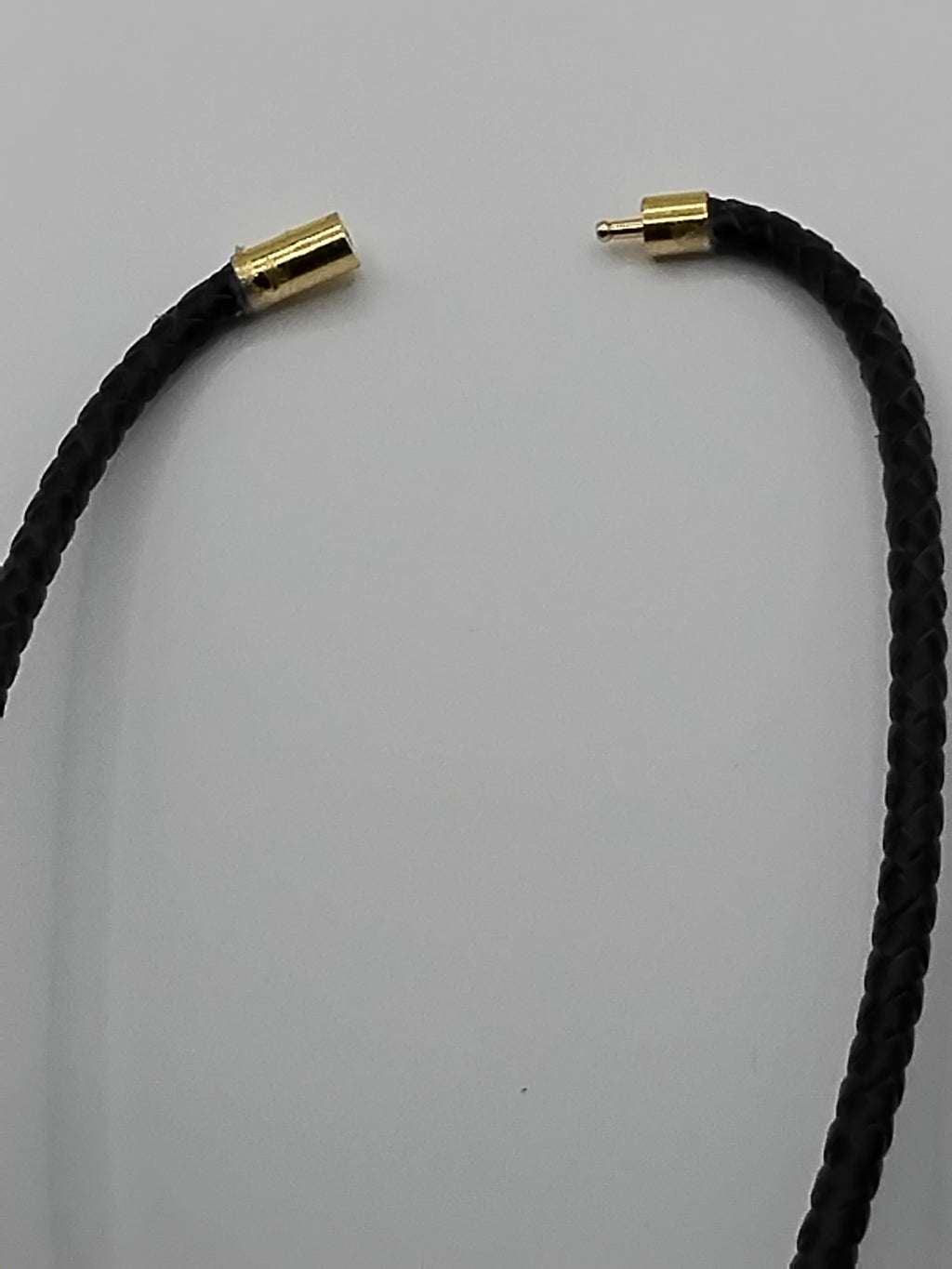Magnetic Pet Bolo Dichroic | Lightweight Magnetic Pet Bolo Tie | Brown Genuine Leather Bolo - Neck Size (XL)