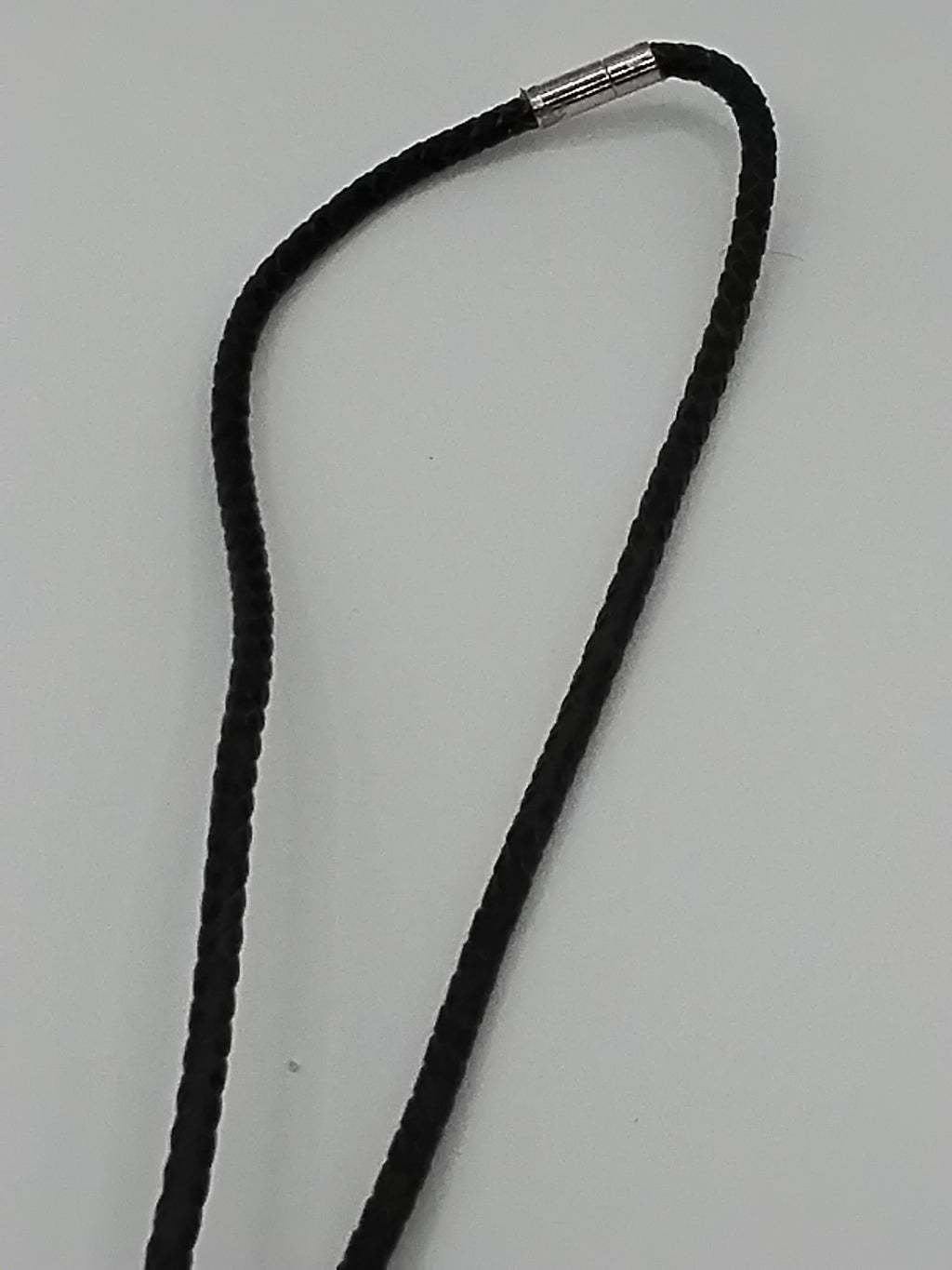 Magnetic Pet Bolo Dichroic | Easy-On Bolo Tie for Dogs & Cats | Brown Genuine Leather Bolo - Neck Size (XL)