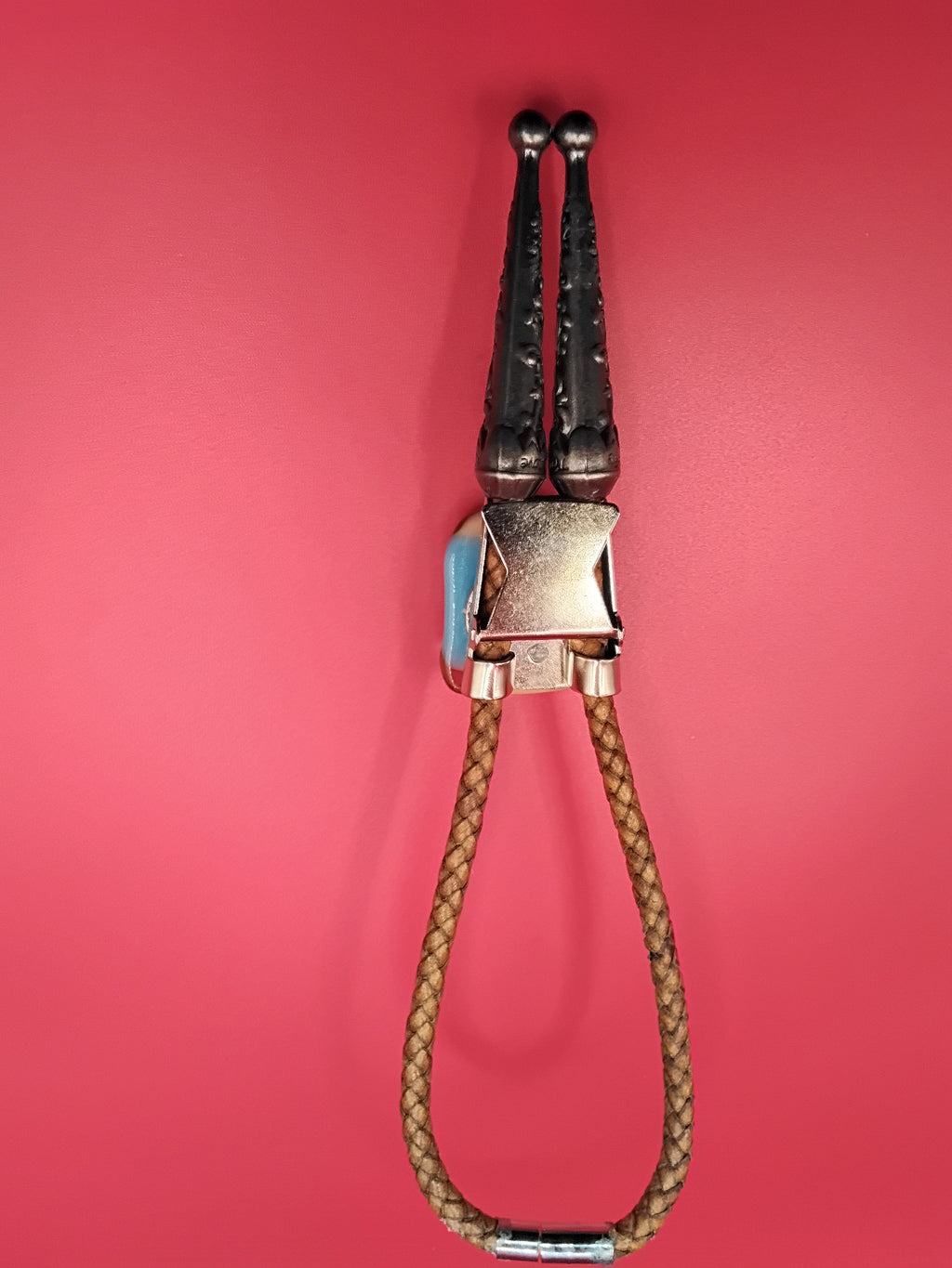 Magnetic Pet Bolo Dichroic Tan Genuine Leather Bolo -  Neck Size Up (S)