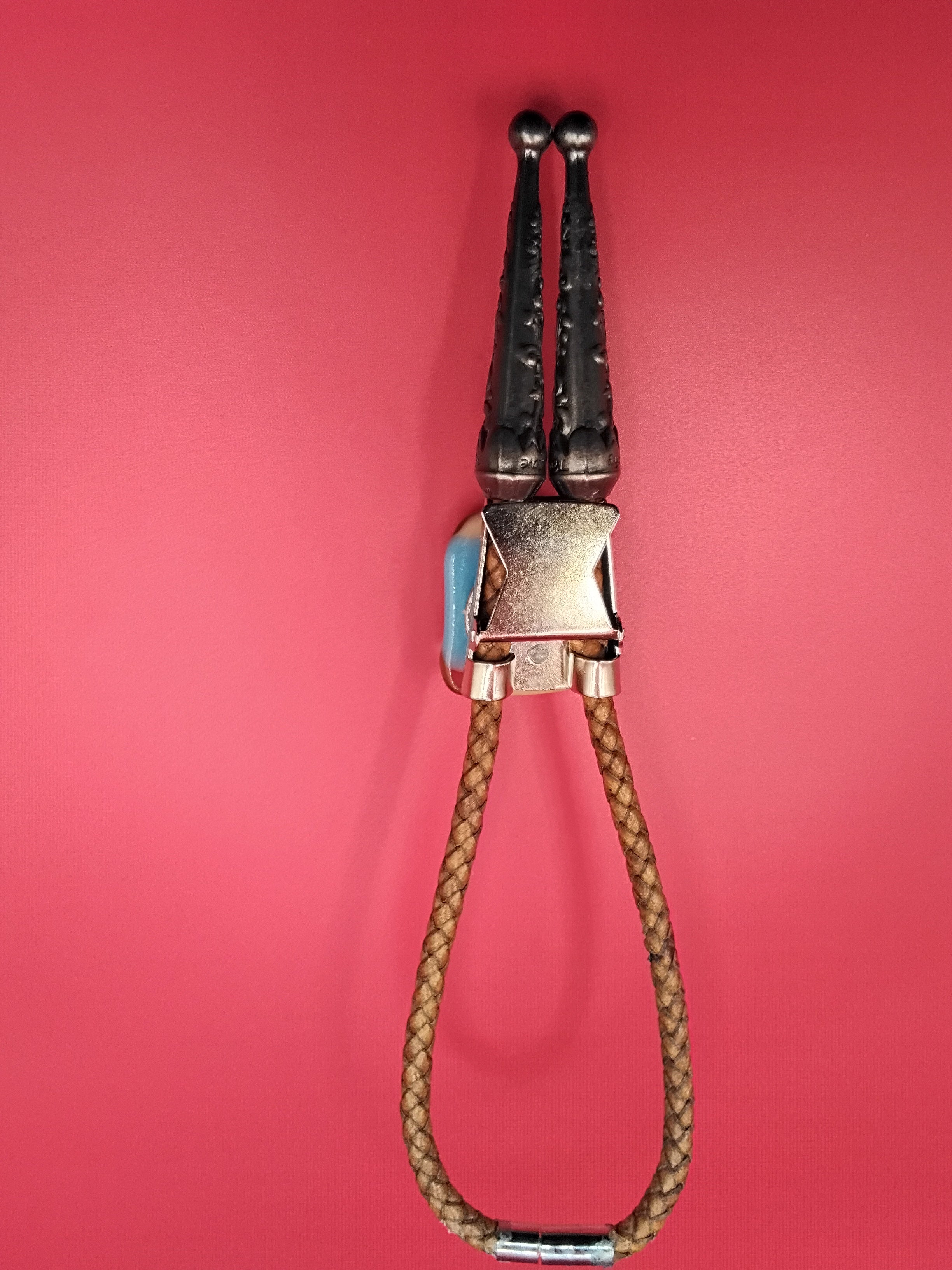 Magnetic Pet Bolo Dichroic Tan Genuine Leather Bolo -  Neck Size Up (S)