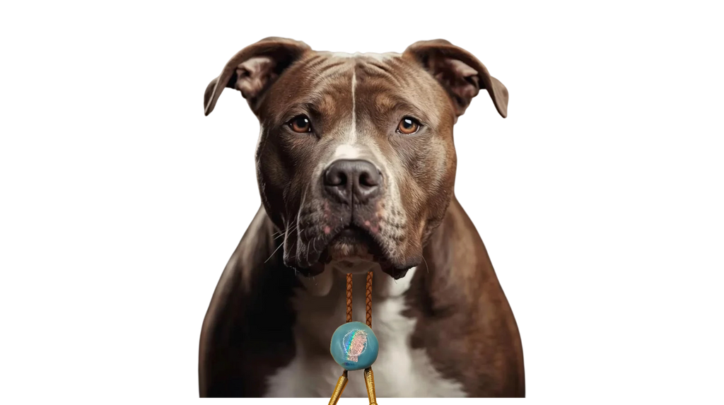 Magnetic Pet Bolo | Pet Accessory for Weddings & Photos | Dichroic Brown Genuine Leather Bolo - Neck Size (M)